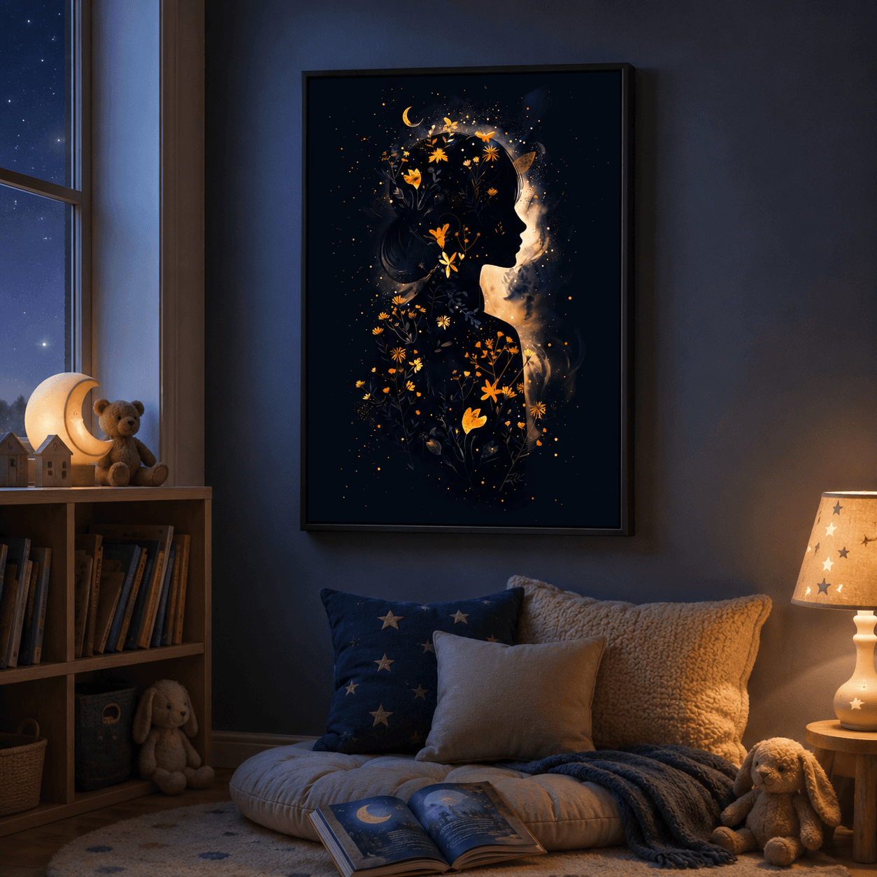 Moonlit Floral Dream