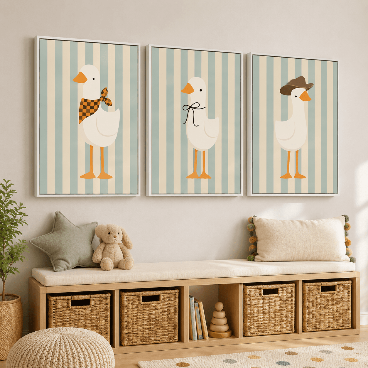 Three Mint Ducks