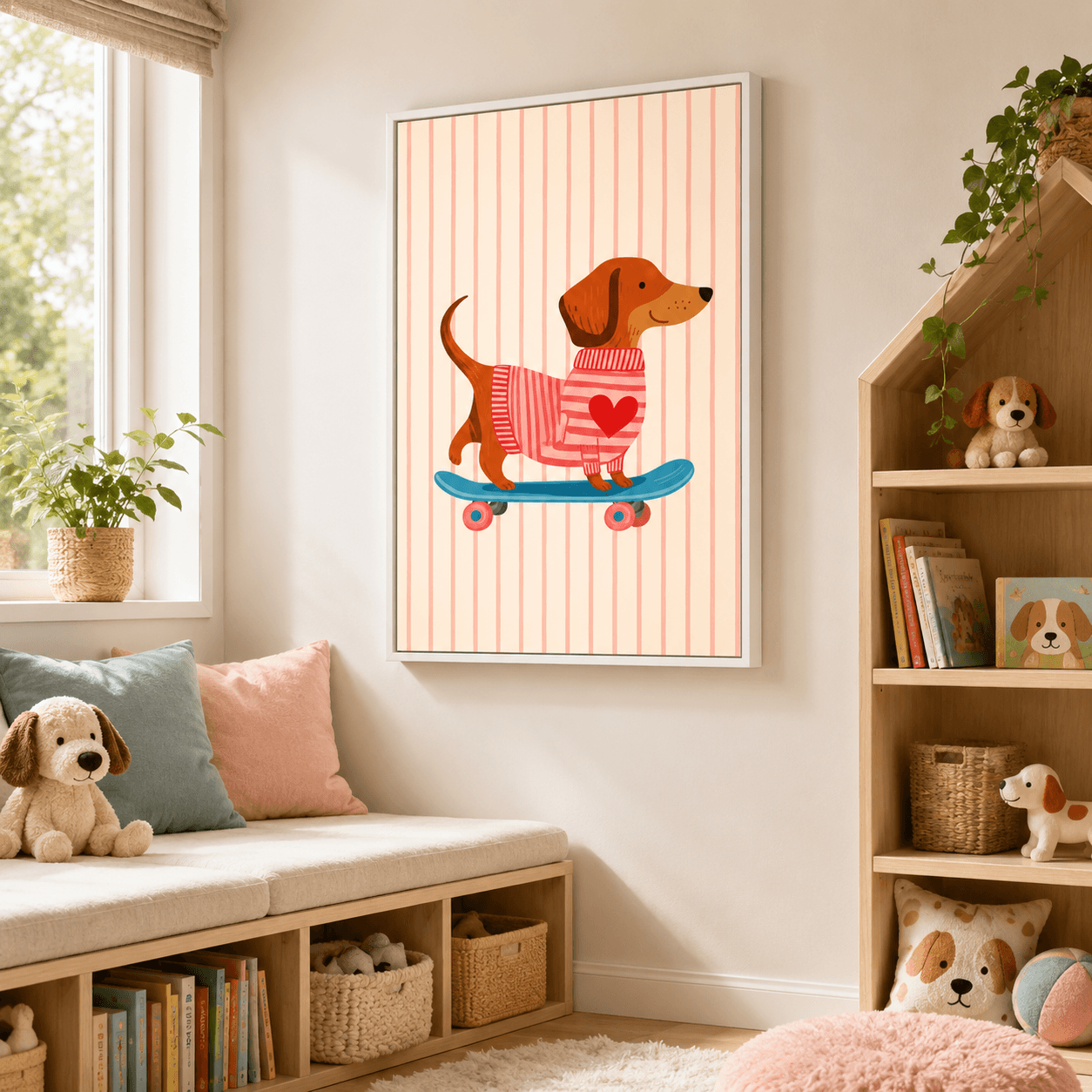 Dachshund on Wheels of Love