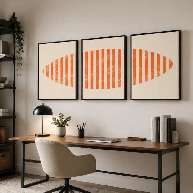 Coral Rhythm Triptych